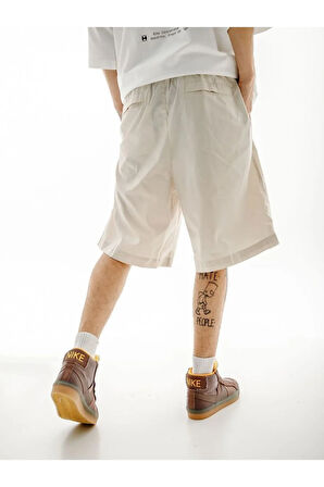Oversized Erkek Siyah Şort Short Dm6917-011