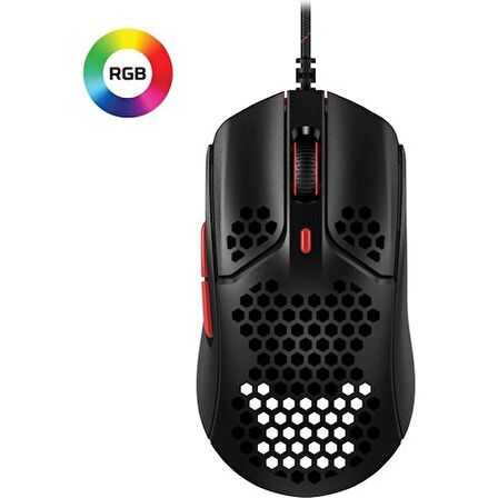 HyperX Pulsefire Haste Optik Oyuncu Mouse Siyah - Kırmızı