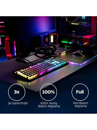 HyperX Alloy Elite 2 HKBE2X-1X-UK/G Red Switch Kablolu Mekanik Oyuncu Klavyesi Teşhir