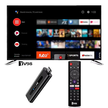 Tv98 TvBox Android 14 8K 3D