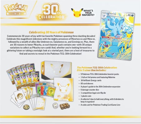 Pokémon TCG: 30th Anniversary Celebration Elite Trainer Box 