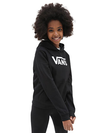 Vans Kapüşon Yaka Siyah Kadın Sweatshırt VN0A5ATNBLK1 GR FLYING V HOODIE GIR