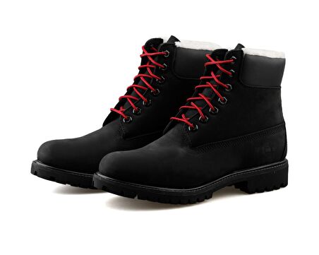 Timberland 6 in Premium Fur Warm Lined Boot Erkek Günlük Bot TB0A2EDY0011 Siyah