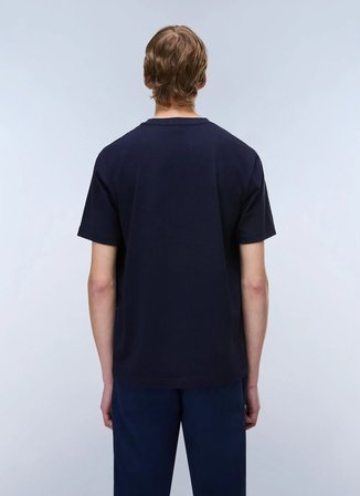 Napapijri S-BOX LOGO SS 1-NP0A4IFL1761 Lacivert Yuvarlak Regular Fit Düz Erkek T-Shirt