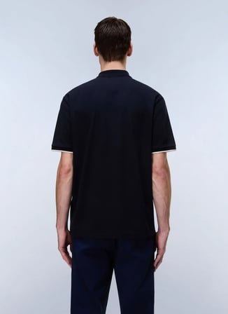 Napapijri E-BADGE SS 1-NP0A4GAC1761 Lacivert Erkek Polo T-Shirt