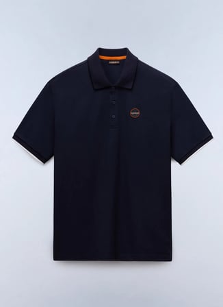 Napapijri E-BADGE SS 1-NP0A4GAC1761 Lacivert Erkek Polo T-Shirt