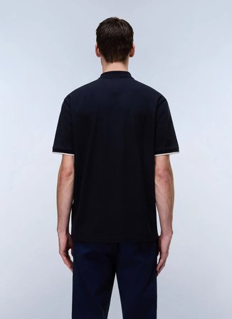 Napapijri E-BADGE SS 1-NP0A4GAC1761 Lacivert Erkek Polo T-Shirt