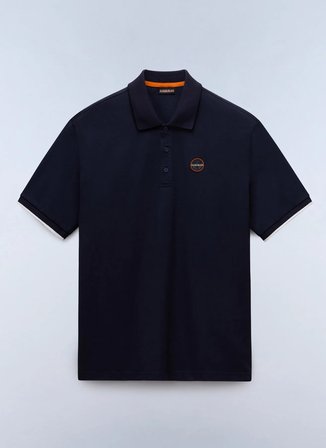 Napapijri E-BADGE SS 1-NP0A4GAC1761 Lacivert Erkek Polo T-Shirt