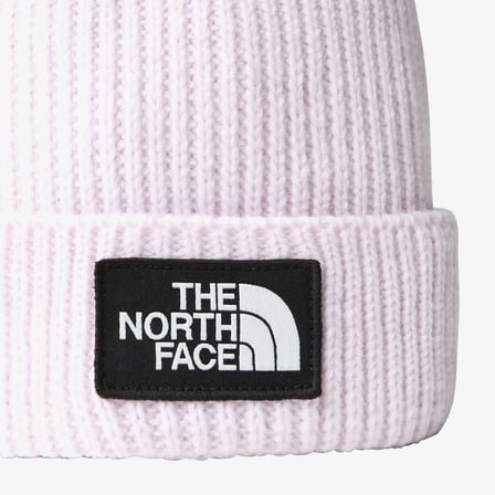 The North Face Logo Box Cuffed Unisex Beyaz Bere
