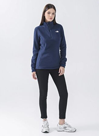 The North Face Fermuarlı Yaka Lacivert Kadın Sweatshırt NF0A4SVX8K21_W RESOLVE FLEECE 1/4 Z