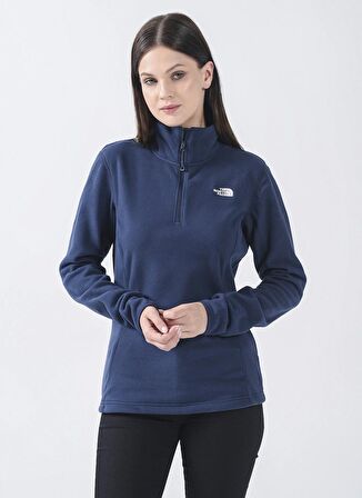 The North Face Fermuarlı Yaka Lacivert Kadın Sweatshırt NF0A4SVX8K21_W RESOLVE FLEECE 1/4 Z