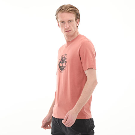 B0A65XSDJ11-R Timberland Ss Refıbra Graphıc Tee Erkek T-Shirt Pembe