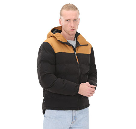 B0A6U7SP571-R Timberland Dwr Welch Mountain Hooded Puffer Jacket Erkek Mont Siyah
