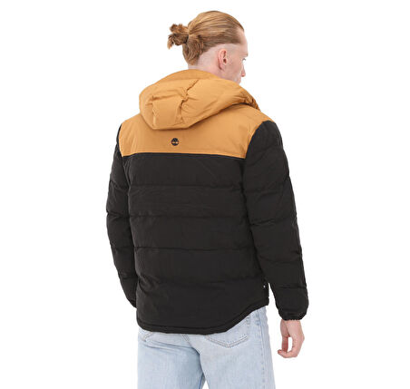 B0A6U7SP571-R Timberland Dwr Welch Mountain Hooded Puffer Jacket Erkek Mont Siyah