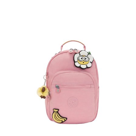 Kipling Seoul S Minions Small Sırt Çantası Pink Daisy KI58531MI