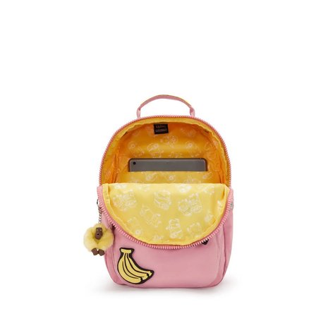 Kipling Seoul S Minions Small Sırt Çantası Pink Daisy KI58531MI