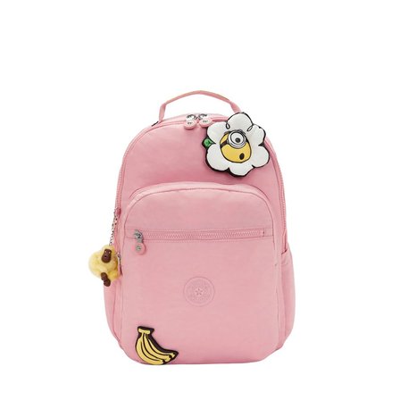 Kipling Seoul Lap Minions Large Sırt Çantası Pink Daisy KI85551MI