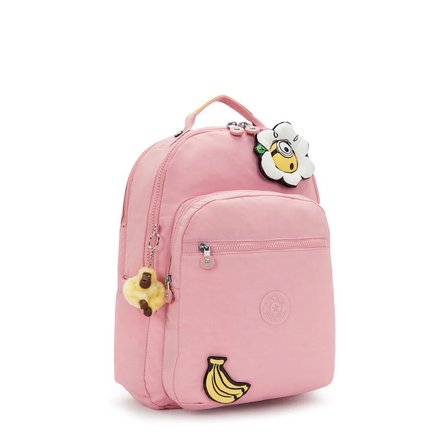 Kipling Seoul Lap Minions Large Sırt Çantası Pink Daisy KI85551MI