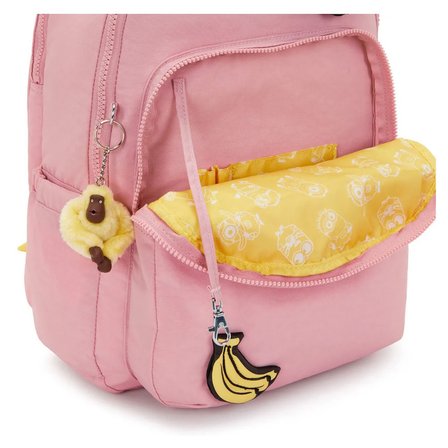 Kipling Seoul Lap Minions Large Sırt Çantası Pink Daisy KI85551MI