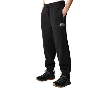 M Printed Heavyweight Fleece Sweatpant Erkek Outdoor Eşofman Altı NF0A7WXEJK31 Siyah