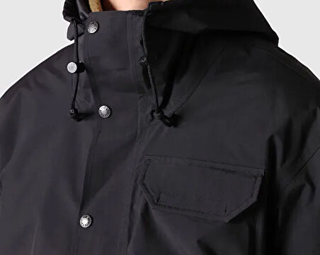 The North Face M M66 Utility Rain Jacket Erkek Outdoor Yağmurluk NF0A7URVJK31 Siyah