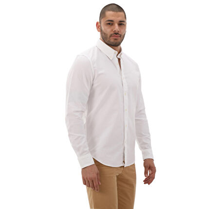 B0A6GPNA941-R Timberland Oxford Shirt Erkek G&amp;ouml;mlek Beyaz