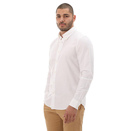 B0A6GPNA941-R Timberland Oxford Shirt Erkek G&amp;ouml;mlek Beyaz