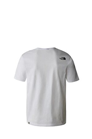 M S/S Mountain Line Tee Erkek Tişört NF0A7X1NVV11TNF43