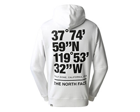 The North Face M Coordinates Hoodie Erkek Outdoor Sweatshirts NF0A826UFN41 Beyaz