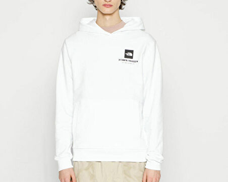 The North Face M Coordinates Hoodie Erkek Outdoor Sweatshirts NF0A826UFN41 Beyaz