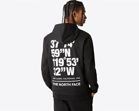 The North Face M Coordinates Hoodie Erkek Outdoor Sweatshirts NF0A826UJK31 Siyah