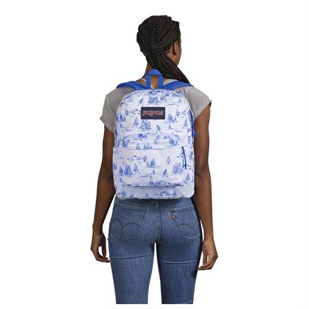 Jansport SuperBreak Plus Beyaz Sırt Çantası