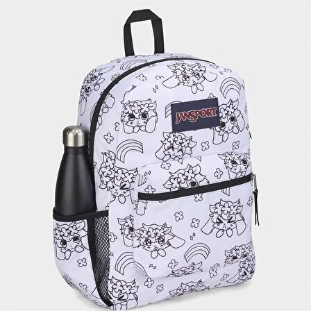 Jansport Cross Town Anime Emotions Beyaz Sırt Çantası