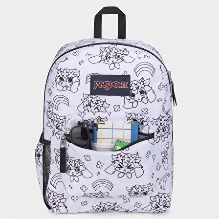 Jansport Cross Town Anime Emotions Beyaz Sırt Çantası