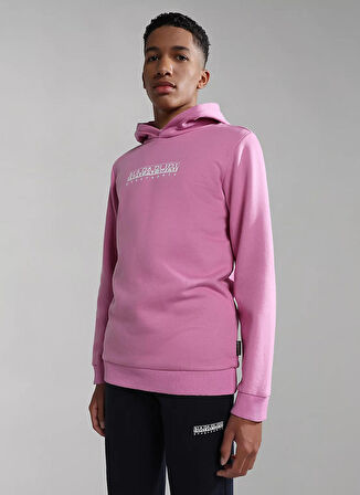 Napapijri Pembe Kız Çocuk Yuvarlak Yaka Uzun Kollu Sweatshirt NP0A4GMOP871 K B-BOX H 1