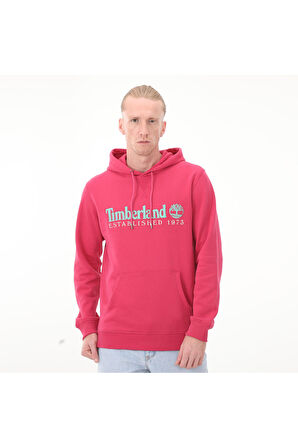 B0A6S5WED21-R Timberland Ls 50Th Anniversary Est. 1973 Hoodie Bb Erkek Sweatshirt Pembe