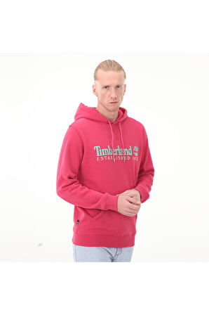 B0A6S5WED21-R Timberland Ls 50Th Anniversary Est. 1973 Hoodie Bb Erkek Sweatshirt Pembe