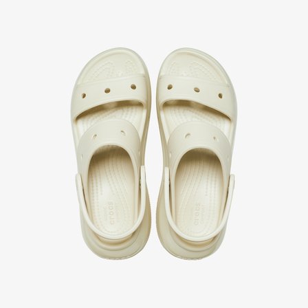 Crocs Classic Mega Crush Kadın Krem Sandalet