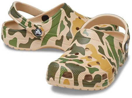 Crocs 206454-2Y6 Classic Printed Camo Clog Unisex Sandalet