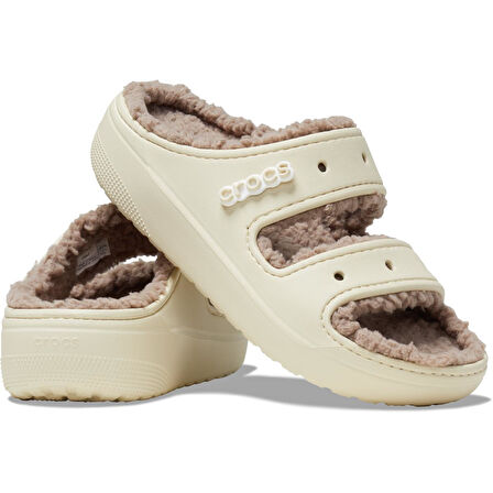 Crocs Classic Cozzzy Sandal Bone/Mushroom 207446-2YC