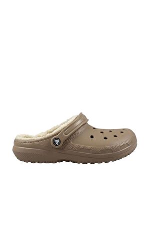 Crocs Classic Lined Unisex Kahverengi Yünlü Günlük Terlik 203591