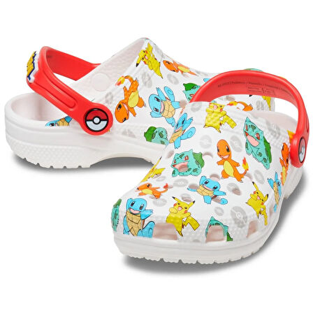 Crocs Pokemon Classic Clog Çocuk Terlik 207739-94S White/Multi