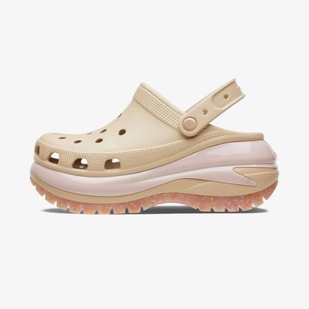 Crocs Classic Mega Crush  Kadın Bej Terlik