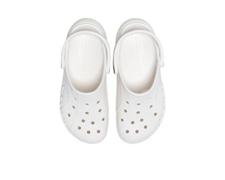 Crocs Baya Clog Platform Taban Terlik Sandalet Beyaz 208186-100