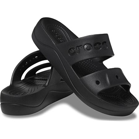 Crocs Baya Platform Sandal Kadın Terlik 208188-001 Black