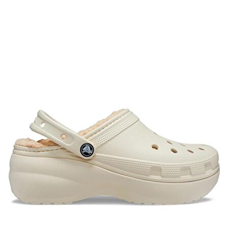 Crocs Classic Platform Lined Clog Bone 207938-2Y2