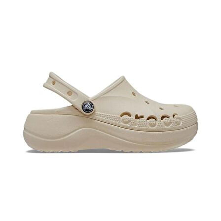 Crocs 208186 Baya Platform Clog Kırık Beyaz