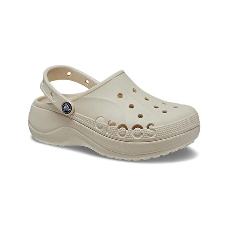 Crocs 208186 Baya Platform Clog Kırık Beyaz