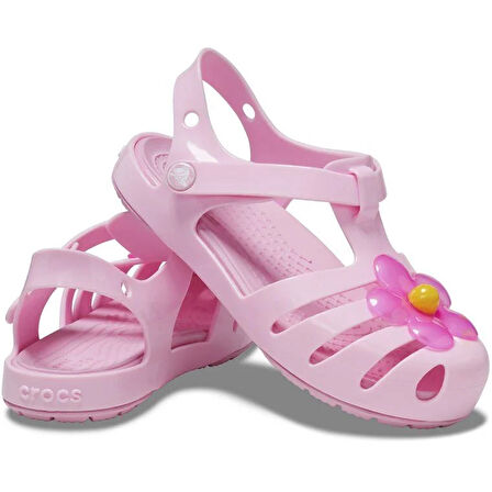 Crocs Isabella Charm Sandal T Çocuk Terlik 208455-6S0 Flamingo