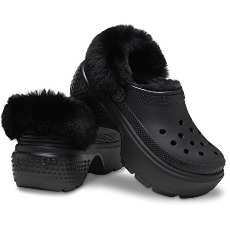 Crocs Stomp Lined Clog Black Sandalet Terlik 208546-001